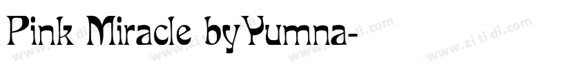 Pink Miracle byYumna字体转换